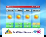 Ο καιρός της Τρίτης 30 Οκτωβρίου