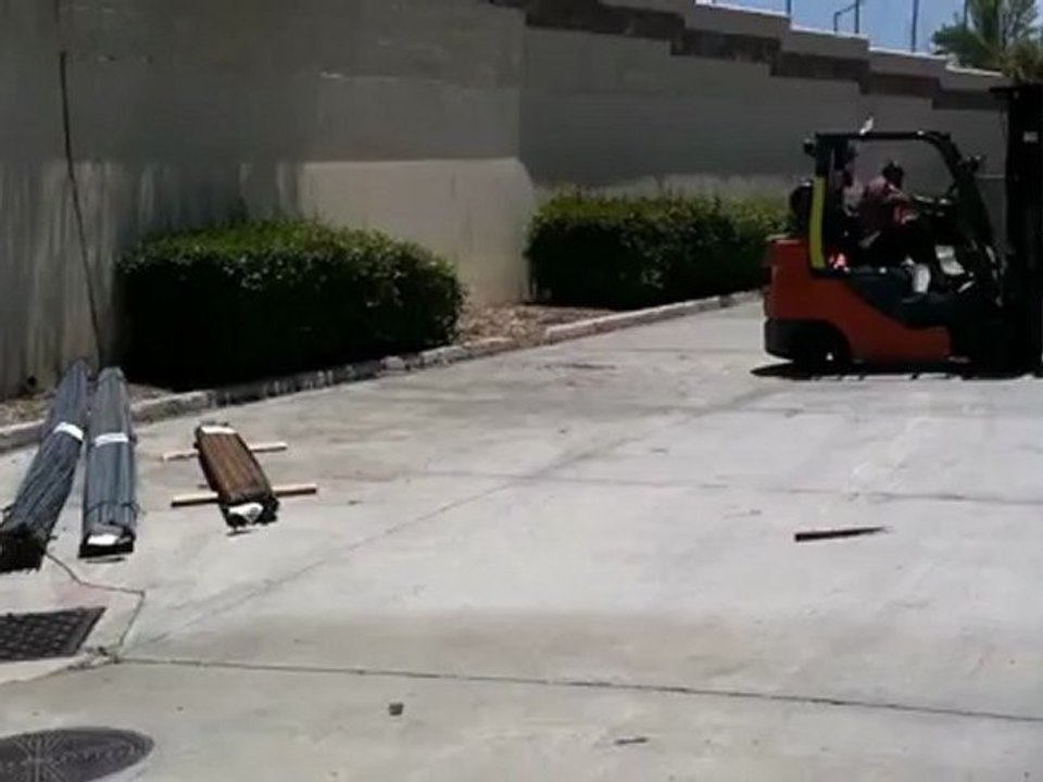 Working in the back near the freeway exit off ramp??