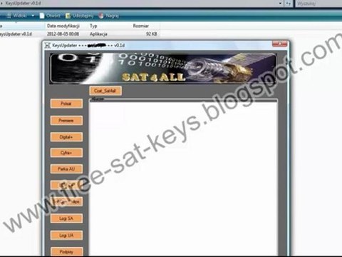 Keys Updater v0.1d - Sat Keys Downloader / Free Download