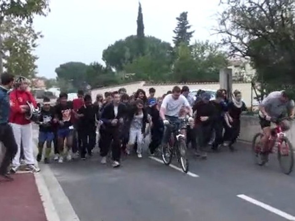 cross 2012 du collège : le départ des cadettes et cadets