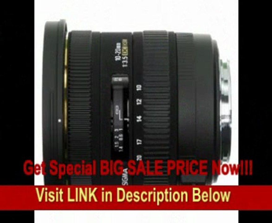 Sigma 10-20mm f/3.5 EX DC HSM ELD SLD Aspherical Super Wide Angle Lens for Sony Digital SLR Cameras