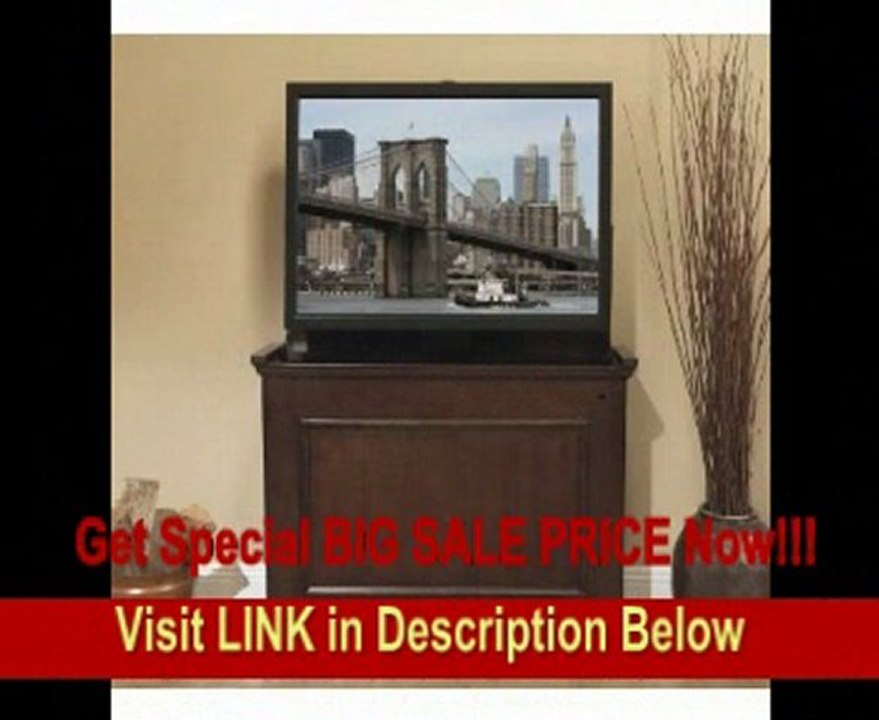 Elevate Espresso TV Lift Cabinet