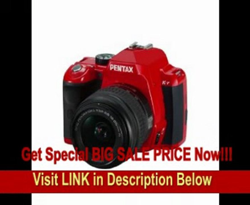 Pentax K-r 12.4 MP Digital SLR Camera with 3.0-Inch LCD and 18-55mm f/3.5-5.6 Lens (Red)