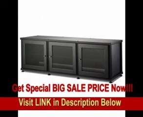 Salamander Synergy 237 A/V Cabinet with Three Doors -Black/Black