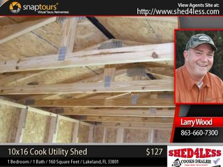 shed4less- 10x16 Cook Utility shed (Great Deal Offer)