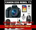 Canon EOS Rebel T3 12.2 MP Digital SLR Camera Body & EF-S 18-55mm IS II Lens with 75-300mm III Lens   16GB Card   Battery   Backpack Sling Case   (2) Filters   Cleaning Kit