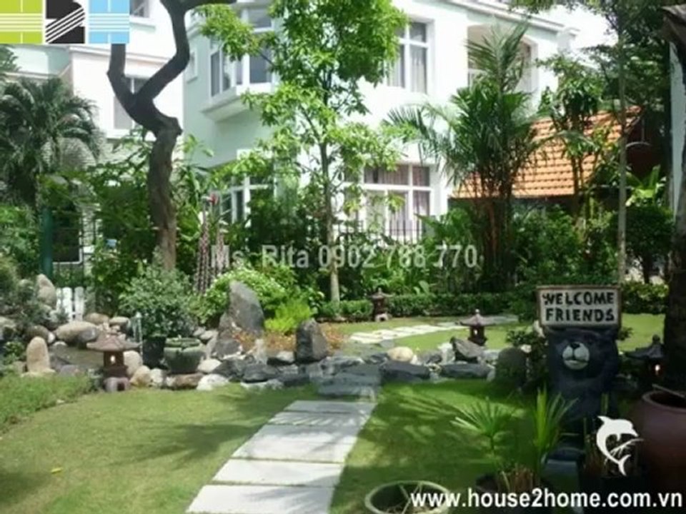 Beautiful villa for rent in My Phu,Phu My Hung, Dist 7, Ho Chi Minh City 2500$_Month.