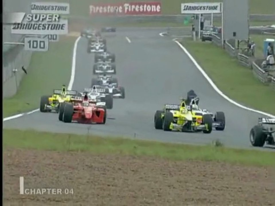 Barrichello and R.Schumacher Crash in Brazil 2001