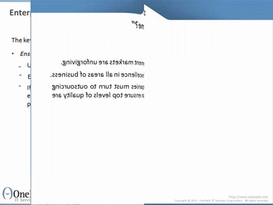 Enterprise Application Management:  Whats In It for Me?