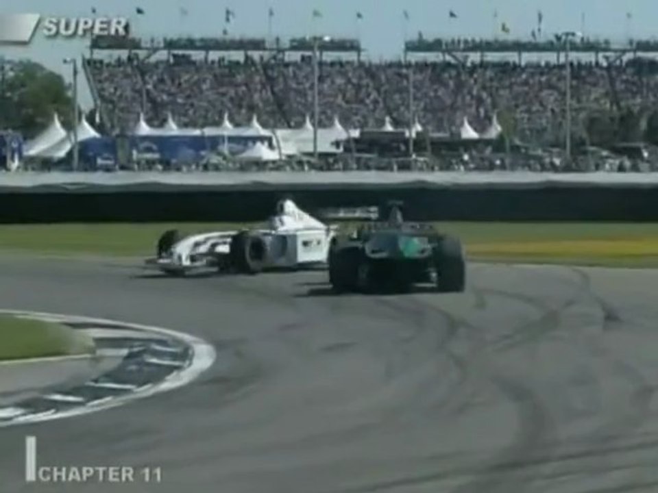 Villeneuve and de la Rosa Crash in USA 2001