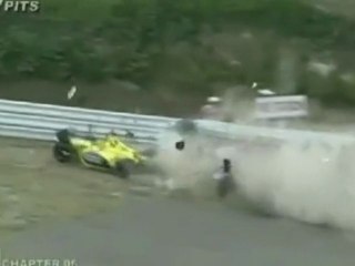 Raikkonen and Alesi Crash in Japan 2001