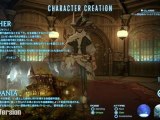Final Fantasy XIV : A Realm Reborn - Editeur de Personnages Version Alpha