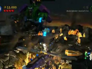 Lego Batman 2 : DC Super Heroes – Combat contre Robot Joker au sommet de la Tour Wayne.