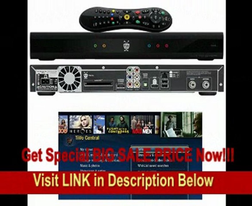 TiVo Premiere TCD746320 (Black) with Product Lifetime Service, Expanded 317-Hour HD Recording Capacity (2-TB) and 3-YR Warranty, Bundle