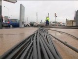 Le chantier de rétablissement du réseau Orange après l'accident du pont Mathilde