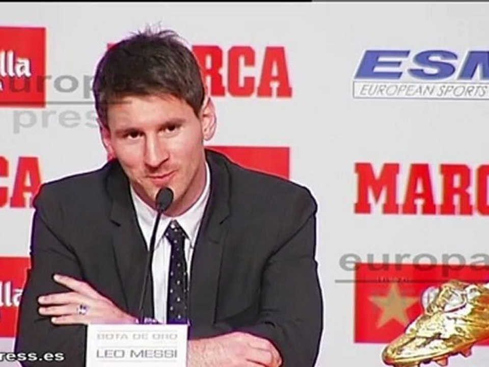 Messi:"La bota de Oro es un premio grupal"