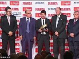 Leo Messi recibe la 'Bota de Oro'