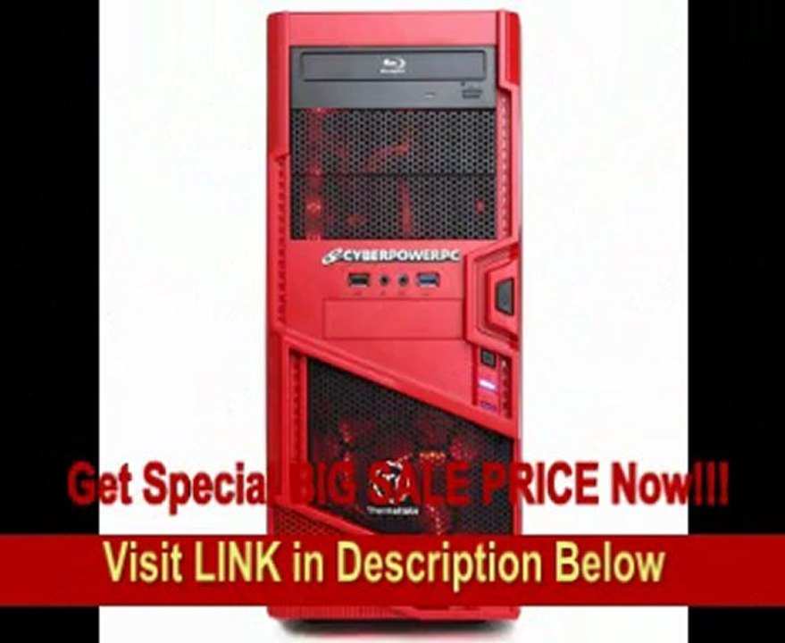 CyberpowerPC Gamer Aqua GLC9200 Desktop (Black/Red)