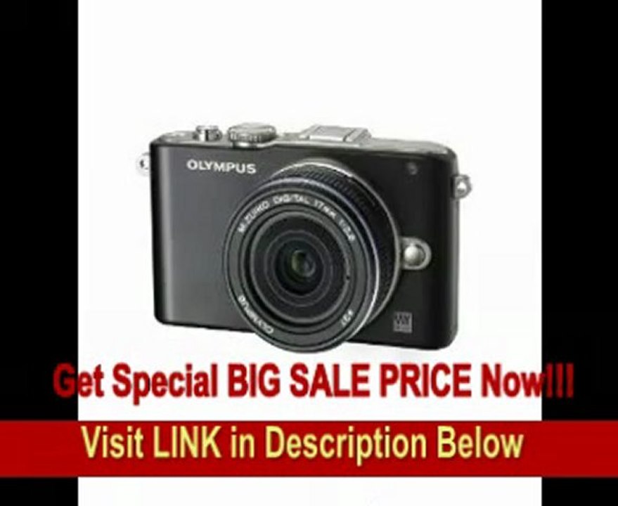 Olympus PEN E-PL3 17mm 12.3 MP Interchangeable Lens Camera with CMOS Sensor (Black)