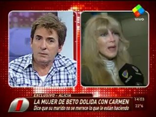 Pronto.com.ar La mujer de Beto César defiende a su marido
