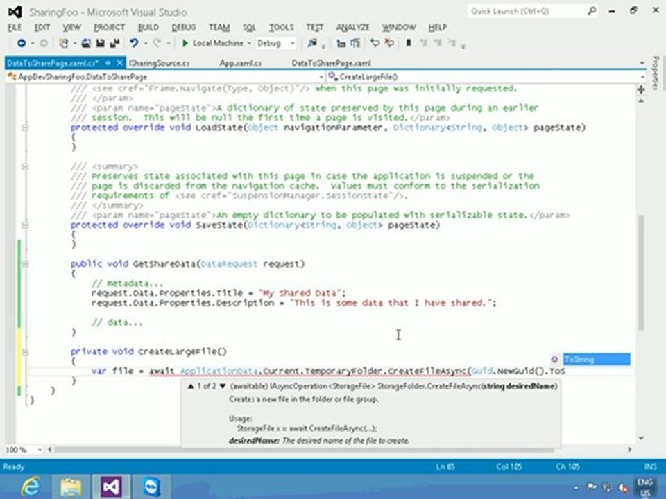 Windows 8 Applications Using XAML: Shares and Searching (Full)