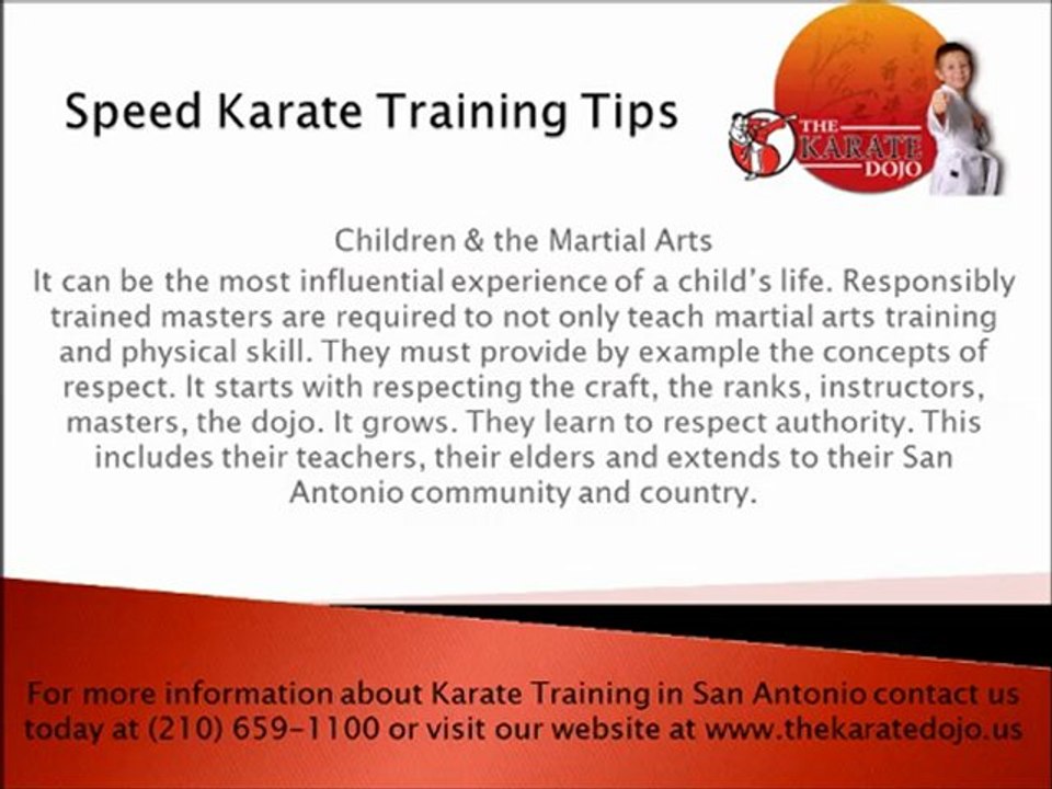 Awesome Karate Training Tips