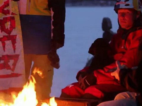 Wakeboarding on an Ice rail