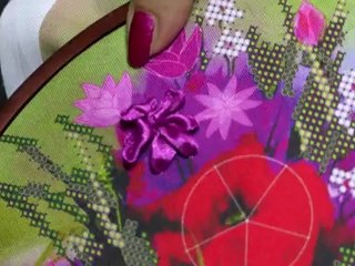 Мастер-класс по вышивке лентами, урок №4