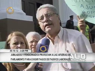 Download Video: Jubilados y pensionados de la Asamblea Nacional protestan por sus derechos