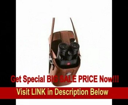 Leica 10x25 BCL Ultravid, Compact Water Proof Roof Prism Binocular with 5.2 Degree Angle of View, Black Leather, with Brown Leather Case.