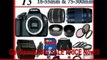 Canon EOS Rebel T3 (1100d) SLR Digital Camera w/ Canon EF-S 18-55mm f/3.5-5.6 IS II Autofocus Lens & Canon Zoom Telephoto EF 75-300mm f/4.0-5.6 III Autofocus Lens, 3 Extra Lens + Close Up Kit, 2 batteries and chargers 32gb Sdhc Memory Card, Soft Carr