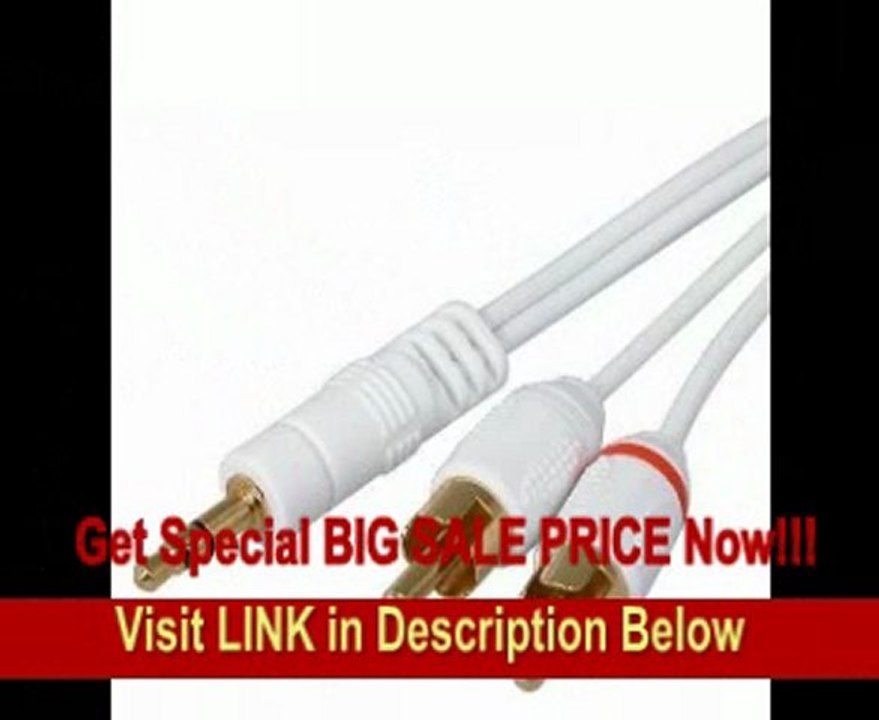 eForCity Audio Stereo Link Y Cable Compatible With all iPod&reg / iPhone&reg 4 / iPod touch&reg 2nd Generation / iPod&reg (video) / iPod nano&reg / iPod nano&reg 4th Generation / iPod&reg photo / iPod&reg mini players / iPod classic&reg / iPod classi