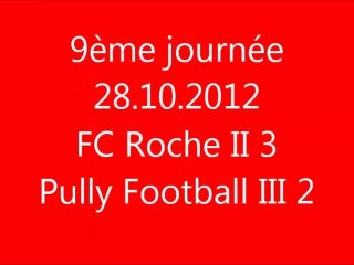 28.10.2012: FC Roche II 3 - 2 Pully Football III