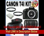 Canon EOS Rebel T4i 18.0 MP CMOS Digital SLR with 18-55mm EF-S IS II Lens & Canon 55-250IS Lens (2 Lens Kit!!!)  16GB Memory  2 Extra Batteries   2 UV Filters   Canon Gadget Bag   Accessory Kit