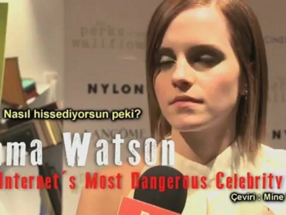 Emma Watson - Perks NY Galası - En Tehlikeli Ünlü Olmak Nasıl Bir Duygu - Altyazılı