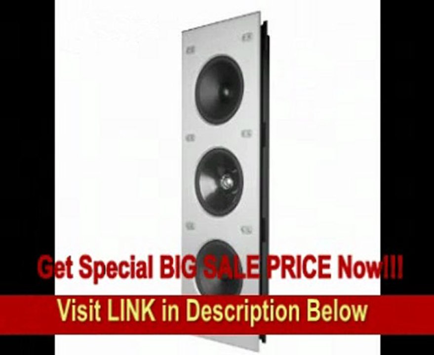 KEF CI9000 Reference 3-Way In-Wall Speaker with Four 6.5 Uni-Q Drivers and ACE Technology