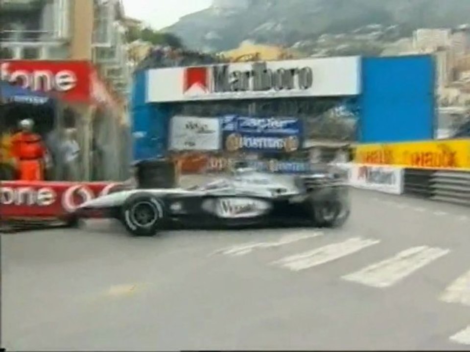 Raikkonen Crash in Monaco 2002