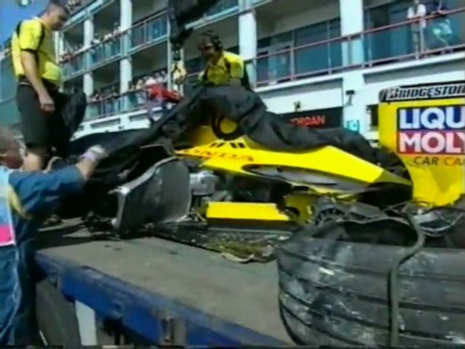 Fisichella Crash in France 2002