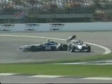 R.Schumacher and Montoya Crash in USA 2002