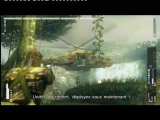 Metal Gear Solid Peace Walker - Capture de l'unité de combat de l'hélico