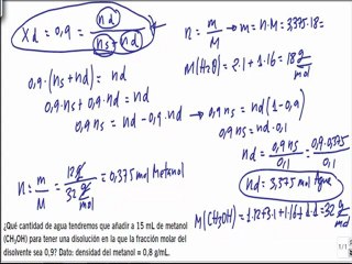 Quimica 1º bachillerato disoluciones ejercicio 24