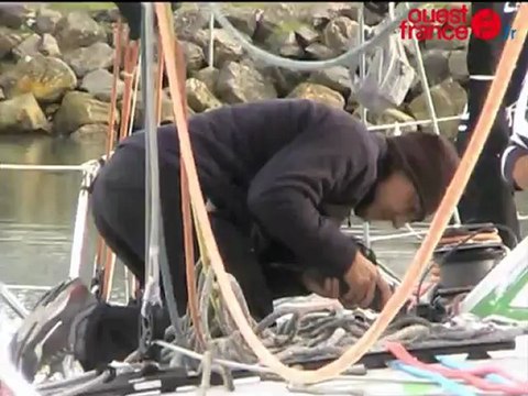 Sur les pontons du Vendée Globe