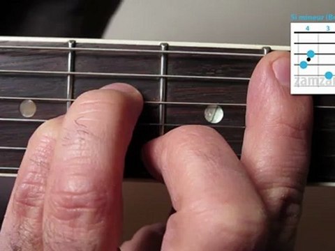 L'accord de Si mineur (accords 13) avec zamzam