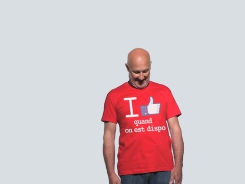 Publicité de La Poste avec le like Facebook