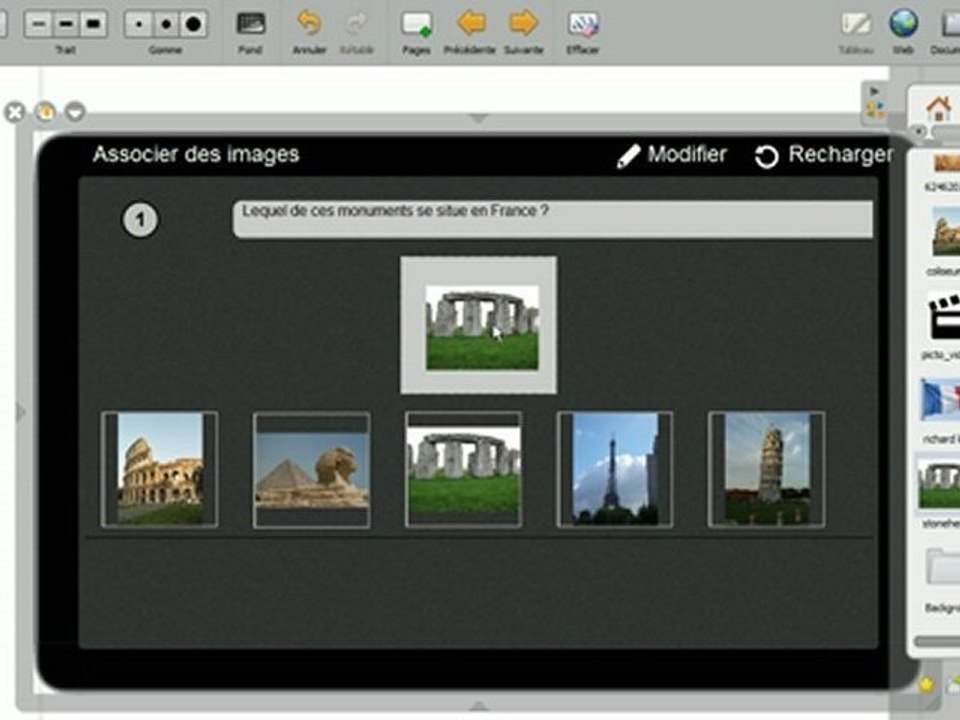 Tutoriel Open-Sankoré : Utiliser l'interactivité "Associer des images"