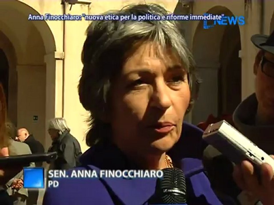 Anna Finocchiaro: 'Nuova Etica Per La Politica E Riforme Immediate' - News D1 Television TV