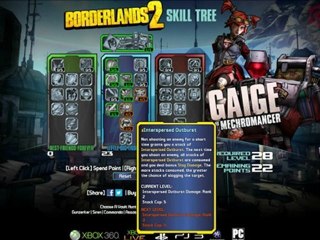 Borderlands 2: Gaige the Mechromancer Skill Tree Revealed!