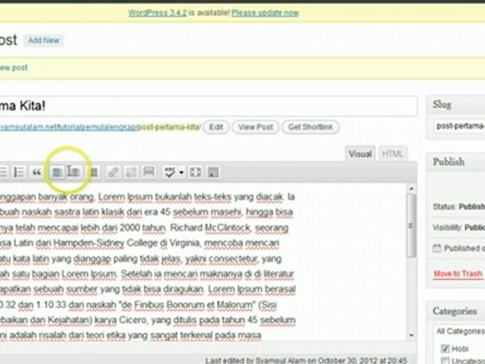 Tutorial WordPress: Cara Menambahkan Post (Artikel Blog)