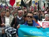 Portugueses protestam contra impostos