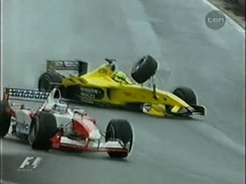 Firman and Panis Crash in Brazil 2003